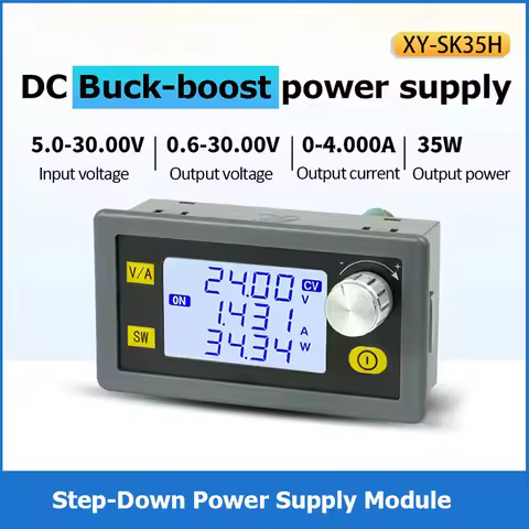 SK35H SK80H CNC DC Buck Boost Converter Adjustable Voltage Current Regulator Constant Power Step-Dow