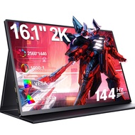 UPERFECT 16inch 144hz gaming monitor 2K portable monitor IPS display for pc laptop phone Switch Xbox PS3/4/5