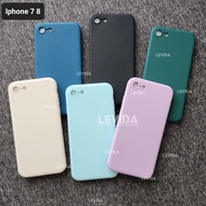 Iphone 6 Iphone 6 Plus Iphone 7 Iphone 8 Macaron Square Softcase Candy Macaron / Case Square Edge