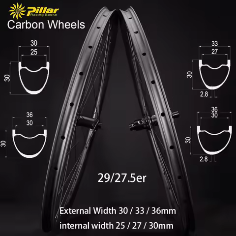 1280g MTB Carbon Wheelset 29er / 27.5er Ratchet System 36T Goldix Hub Mullet‌ Mountain Bike Wheelset