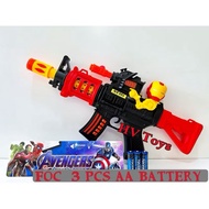 Ironman Shooter Toys Gun with Light and Sound Free 3 Pcs AA Battery