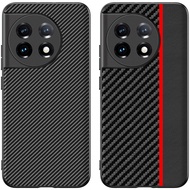 Ninki Compatible with OnePlus 11 Case,Ultra Light Slim Genuine Real Hard Carbon Fiber PC+PU Protective Case for OnePlus 11 5G 2023