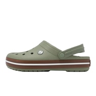 Crocs Hole Shoes Crocband Gum Clog Men Women Shoes Green Brown Crocband Gum Clog 2127563BX [ACS]