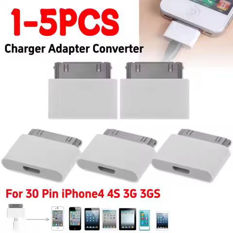 Female Micro USB To Male for 30 Pin iPhone4 4S 3G 3GS Charger Adapter 1-5Pcs Charger Converter Adapt