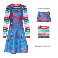 Anime Chucky Cosplay Costume - Dress Uniform Style for Women's Halloween Party