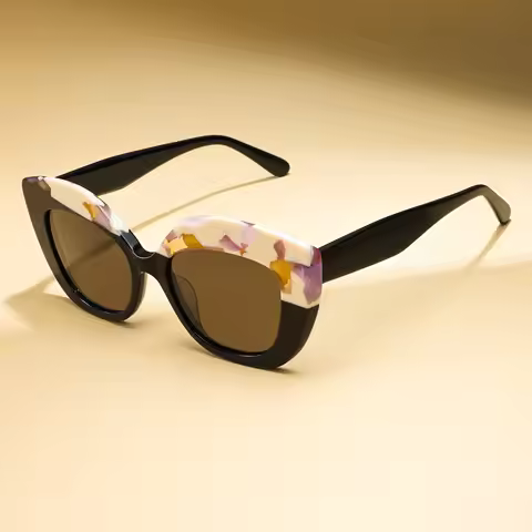 VZONE Young Fashion Sunglasses Retro Asymmetric Frame UV400 Square for Women Polarized Trendy Lightw