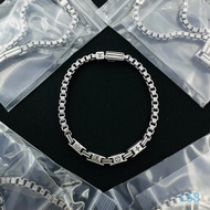 LV Style Retro Bracelet Letter Four-leaf Flower Decoration Bracelet Trendy Cool Personality Bracelet