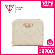 GUESS กระเป๋า รุ่น GG8157137 IDRA SLG SMALL ZIP AROUND ZIP WALLET สีขาว