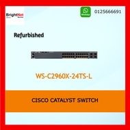 Refurbished Cisco 2960-X Series 24 Port LAN Base Switch, WS-C2960X-24TS-L