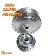 motorcycle front hub set 3 holes,mio i 125.m3,soul i 125 hub set KOZA brand