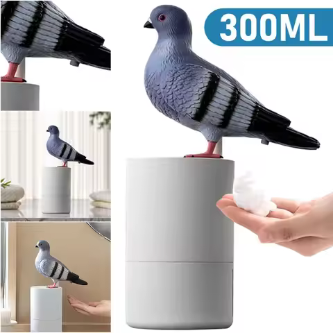 Automatic Soap Dispenser Cute Pigeon Touchless Foaming Soap Dispenser 300ml Electric Foam Soap Dispe