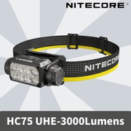 Nitecore HC75 UHE 3000 Lumens With 5500mAh Li-ion Battery 209g for Search Hiking/Trekking Rechargeab