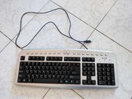 二手 GoTop Keybroad Keyboard 大鍵盤 桌上電腦 Desktop 鍵盤 中文 英文 倉頡碼 速成碼 注音碼 傳統 舊式 ps/2接頭 舊款 紫色 銀色 圓頭 頭型插頭 初學者 白色