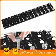 Thread Identifier Gauge: 28 Hole  Nut and Bolt Checker for Cars