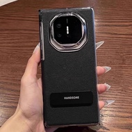 เคสโทรศัพท์หนัง Huawei Mate XT แบบพับสาม ดีไซน์เรียบง่าย หรูหรา สำหรับผู้ชายและผู้หญิง พร้อมขาตั้ง ป