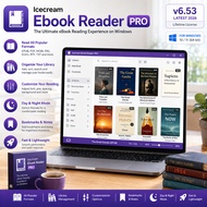 IceCream Ebook Reader Pro v6.53 Latest 2026 Lifetime For Windows EPUB PDF Ebook Reader Software