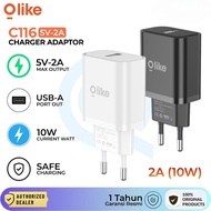 Olike C116 USB-A Charger Adapter 10W 5V-2A Safe Charging Adapter Head 5V 2A 10W USB Charger Adapter