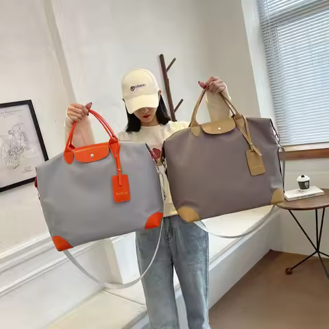 2022 Large Capacity Women's Travel Bag Waterproof Sports Gym Bag Outdoor Shoulder Crossbody Bag Fema