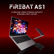 （One-year warranty）FiREBAT AMD Ryzen 5 7430U Laptop AS1 - Matte Black (15.6"/16GB RAM/512SSD)