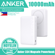 Anker 334 Magnetic Wireless Charging (MagGo), 10000mAh Magsafe Powerbank with USB-C Cable, Only Comp