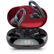 【Top-rated】 Sports Bluetooth Wireless Headphones With Mic Ipx6 Waterproof Ear Hooks Bluetooth Earphones Hifi Stereo Music Earbuds Heasets