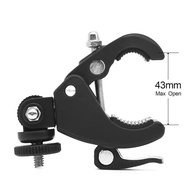 【Worth-Buy】 Bike Motorcycle Handlebar Clamp Bar Mount Tripod Adapter Camera Clamp Adjustable For Hero 10 9 8 7 6 5 Osmo Action