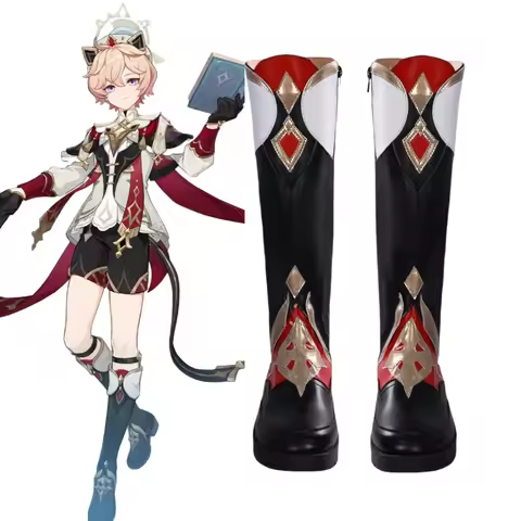 Dahlia Boots Cosplay Game Genshin Impact Shoes Costume Accessories Props Anime Halloween Costumes fo