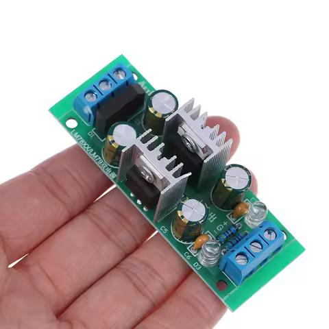 LM7815 + LM7915 ±15V Dual Voltage Regulator Rectifier Bridge Power Supply Module