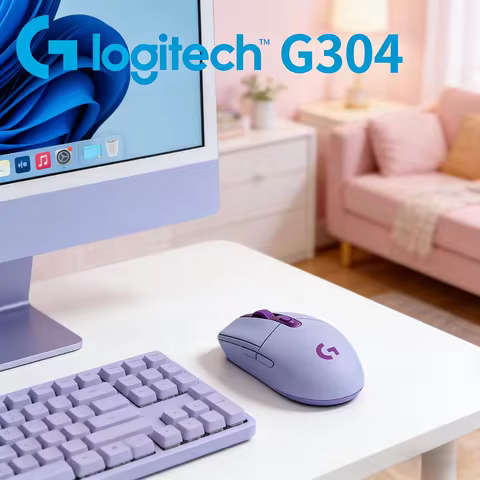 Logitech G304 Lightspeed Wireless Gaming Mouse HERO 12K Sensor 12000DPI 6 Programmable Buttons 250h 