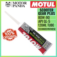 MOTUL SCOOTER GEAR PLUS 80W-90 Technosynthese SEMI SYNTHETIC GEAR OIL 80W90 120ML MINYAK TRANSMISSIO
