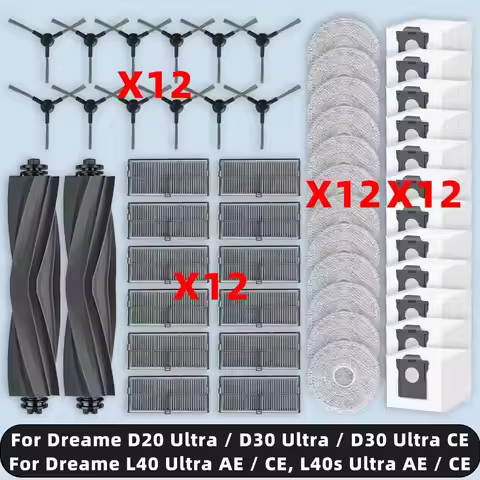 Compatible For ( Dreame L40 Ultra AE / CE, L40s Ultra AE / CE, D20 Ultra, D30 Ultra, D30 Ultra CE ) 
