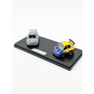 Ready Stock [Car Model] YM ERA Q 1: 64 Honda Civic FD2 SPOOM Egg Car Q Car Resin Car Model Decoratio