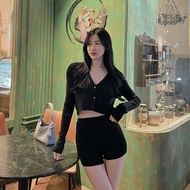 K Knitted Skinny Shorts/3-Point Pants 4 Colors Korean Women's Shorts Three-Point Elastic Underwear