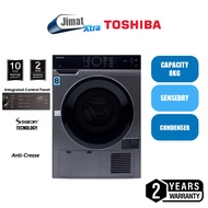 Toshiba 8KG Front Load Condenser Dryer with Sensedry TDK90MEM (SK)
