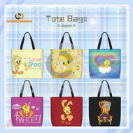 Tweety Bird Women's Shoulder Bag Large-Capacity Zippered Shoulder Convenience Bag Tote Bags