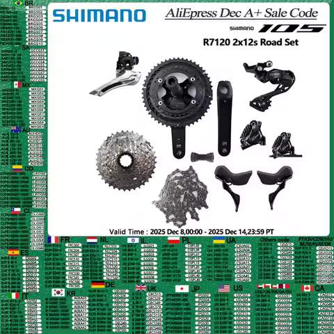 Shimano R7120 2x12s Road Group R7100 Crankset Brake R7170 Shifter R7120 Hydraulic Disc Brake CN M710