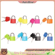 8 Pack Locks Small Padlock with Key Luggage Gym Locker Lock Mini Colorful Padlock for Outdoor School