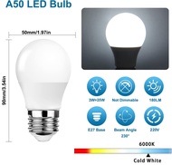 Genixgreenleds หลอดไฟ LED Lite หลอดไฟ220V A50 3W E27ไฟ LED แสงสีขาวอุ่นหลอดไฟแสงกลางวัน90% ประหยัดพลังงานหลอดไฟ25วัตต์เทียบเท่า