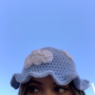 [HANDMADE] Crochet cloud bucket hat - cloud Crochet hat