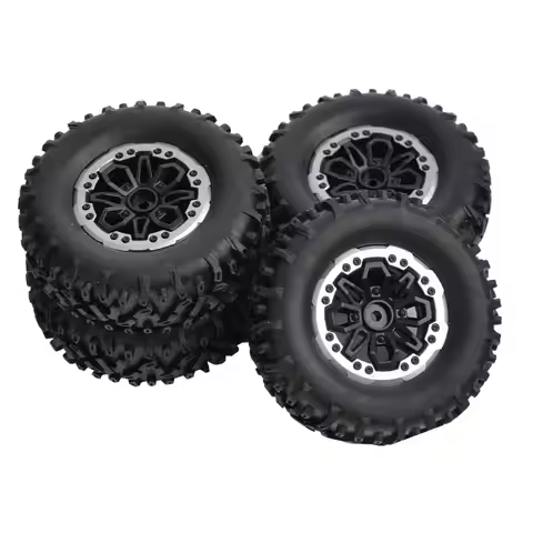 RC Car 4pcs 64mm Soft Tire Wheel for MN D90 MN98 MN99S WPL C14 C24 C34 B14 B24 LDRC P06 LD1297 LD129