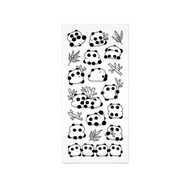 [studio_fondue] black line panda seal sticker