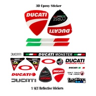 สติกเกอร์ตกแต่งหมวกกันน็อคดูคาติสติกเกอร์สะท้อนแสงมันวาวคุณภาพรถไวนิลกันน้ำสำหรับรถจักรยานยนต์ Ducati Scrambler 1100 800ไอคอน796 939 1200