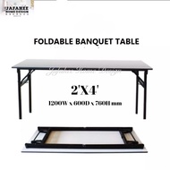 JHD 3V 2X4 Foldable Banquet Table (Width 600mm/ 2') / Meja Lipat / Meja Banquet (420)