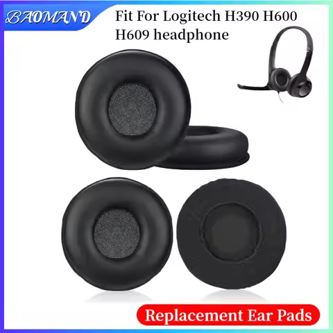 Replacement Earpads For Logitech H390 H600 H609 Headphones Softer Protein Leather Earpads High Quali