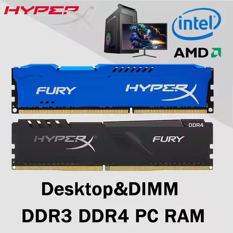 HYPERX DDR4 DDR3 Desktop RAM 16GB 8GB 4GB 32GB 3200MHz 2666 2400 2133 1600MHz 1333 1866MHz DIMM Memo