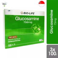 Biolife Glucosamine 750mg 100s X3