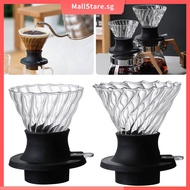 Coffee Filter Glass Silicone Coffee Filting Tool with Button Reusable Spiral Coffee Dripper SHOPSKC2784
