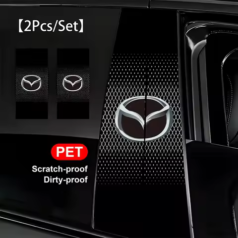 2Pcs Car Center Pillar Sticker Auto B Pillars Protective Film For Mazda 2 6 CX-5 CX-80 CX-70 CX-90 M