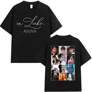Ayliva T-Shirt Retro Hip-Hop Graphic Pattern Cotton 1 Round Neck Short Sleeves Suitable For Both Men