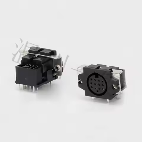 5pcs DS-13-03 Square with Hole DS Terminal Large Square 13 Core Computer Socket 13-Pin DIN Female